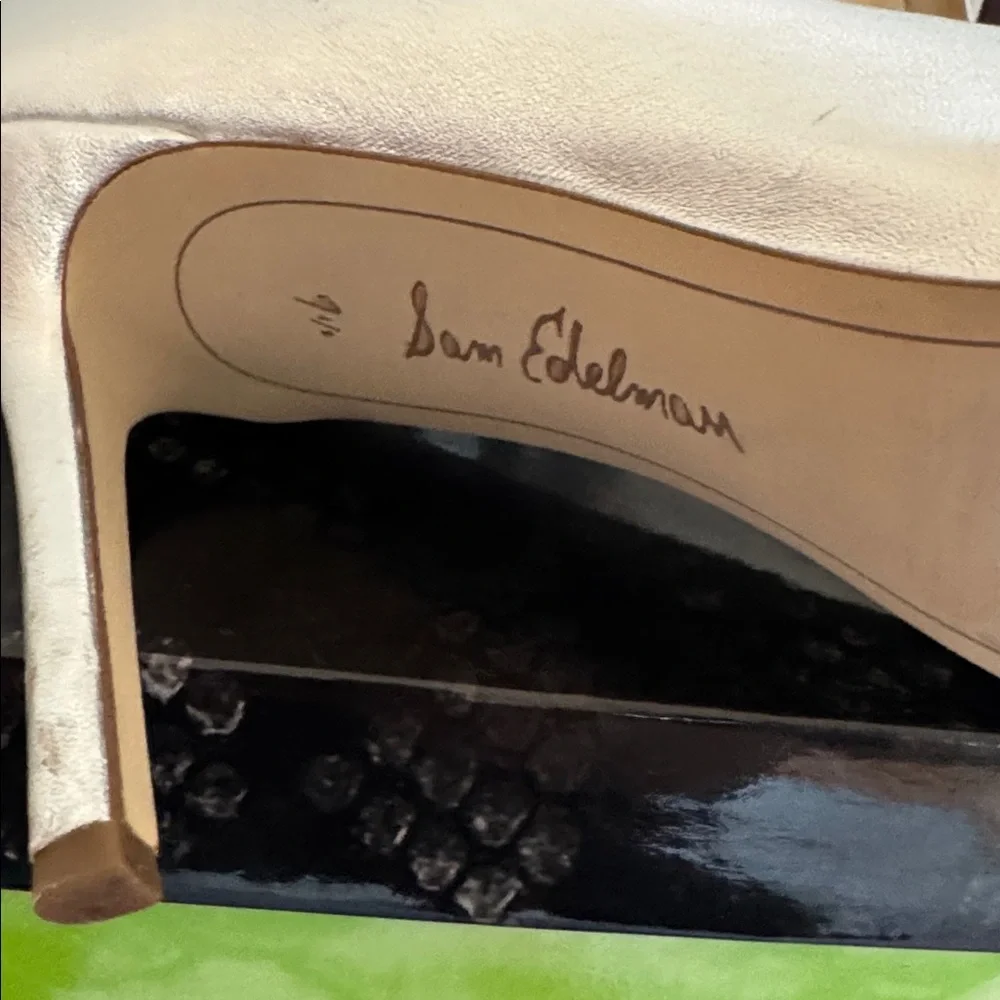 Sam Edelman Metallic Silver Heels - Picture 3 of 7